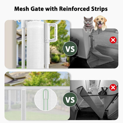 250" Reinforced Extra Wide Baby Gate Retractable Dog Gate, 21ft Extra Long Baby Gate Retractable Gates for Dogs, 48" Extra Tall Pet Gate Retractable Fence Outdoor Gate for Deck/Garage/Patio, Black