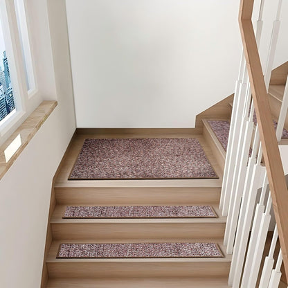 Non-Slip Stair Treads for Wooden Steps 15pcs,8"x30" Stair Carpet Treads for Indoor Use,Peel and Stick Stair Runners,Washable Reusable Adhesive Backing,Pet-Friendly Stair Capet for Kids,Elders,Dogs