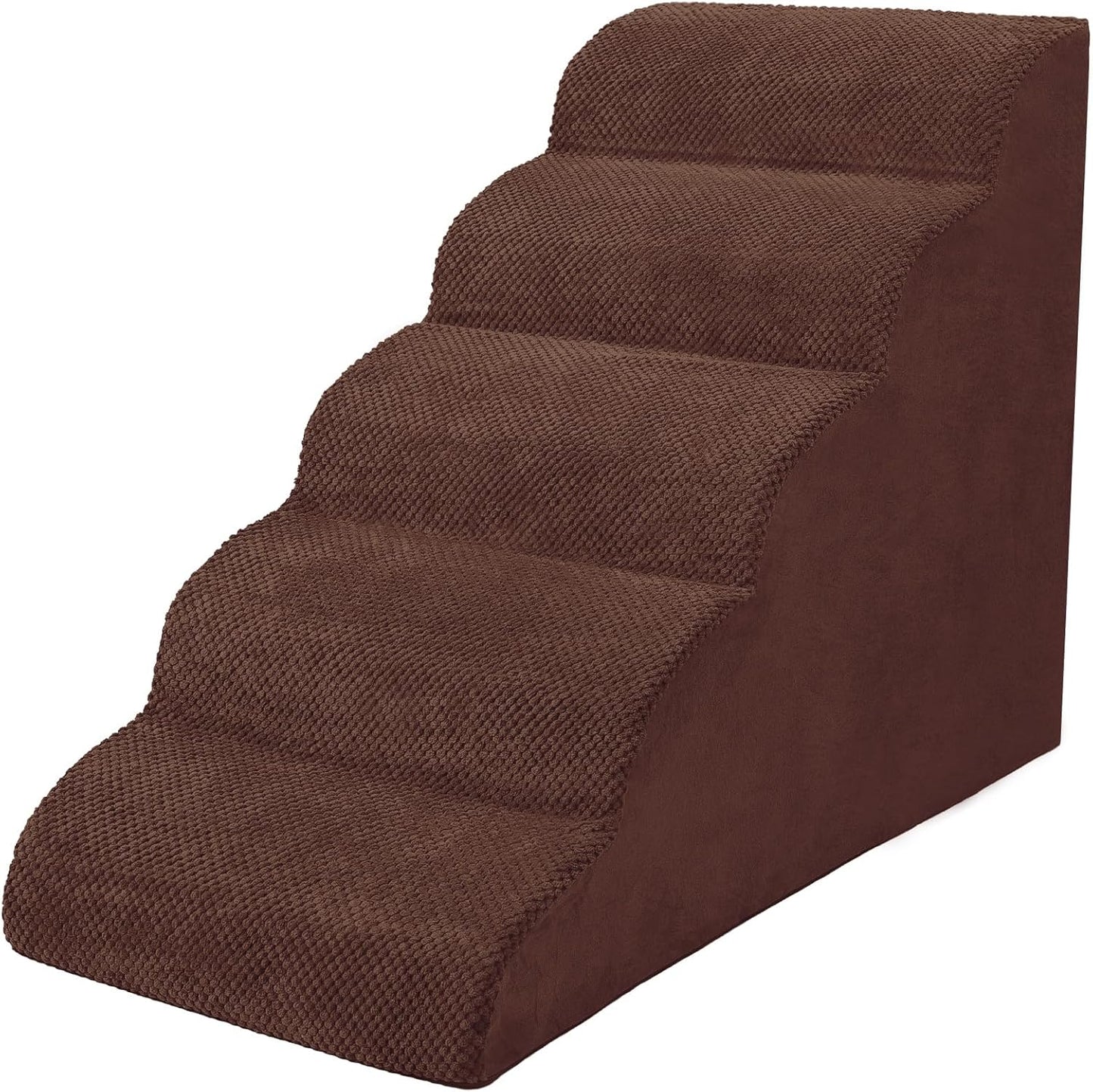 Dog Stairs for Small Dogs, 3 Tiers High Density Foam Dog Ramp, Extra Wide Non-Slip Pet Steps for High Beds Or Couch, Soft Foam Doggie Ladder for Dogs Injured, Older Pets, Small Cats