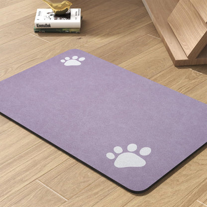 PADOOR Pet Feeding Mat-Absorbent Dog Mat for Food and Water Bowl-No Stains Easy Clean Dog Food Mat-Quick Dry Water Dispenser-Puppy Supplies Accessories