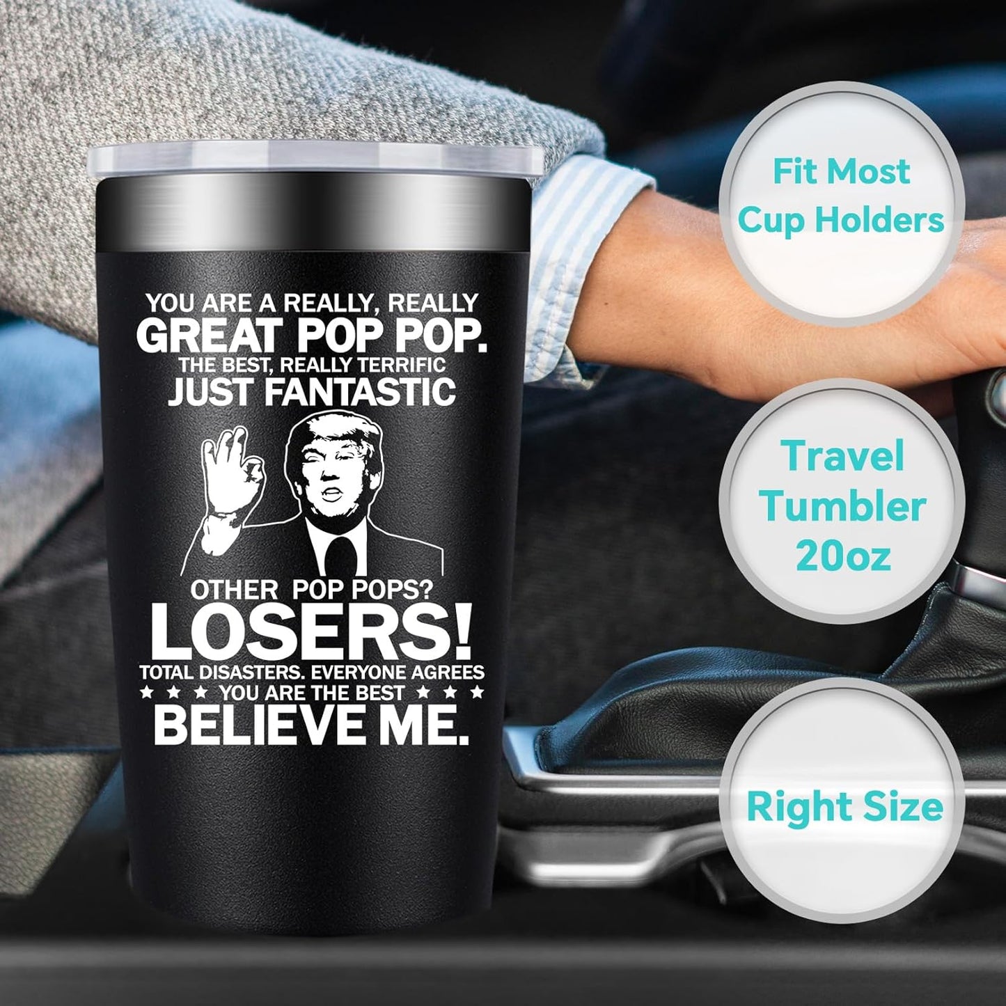 BIRGILT Pawpaw Gifts from Grandkids - Pawpaw Fathers Day Gift - Best Paw Paw Gifts for Grandpa, Grandfather - 20oz Tumbler Cup