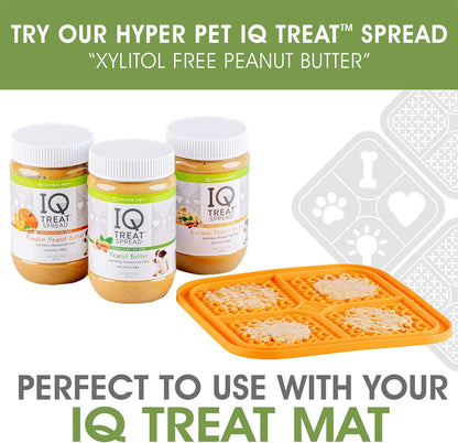 Hyper Pet IQ Treat Lick Mat for Dogs & Cats | Dog & Cat Slow Feeder & Enrichment Toy | Made in USA