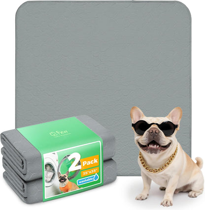 FXW Washable Pee Pads for Dogs, Puppy Pads with Super Absorbent, Specifically Designed for FXW Rollick/Homeplus 24inch 6 Panels Dog Playpen, 39" x 63" Rectangle, Khaki, 1 Pack