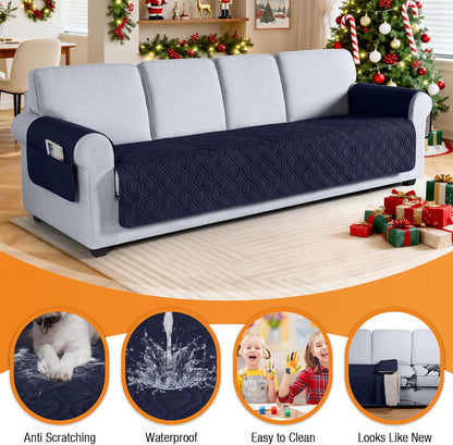 VANSOFY Couch Cover, Waterproof Sofa Covers Washable Slipcover Furniture Protector Couch Seat Covers Non-Slip Couch Cover for Dogs, Pets(Sofa, Dark Gray)