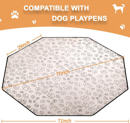 Qeils Reusable Puppy Pads, 2 Pack Washable Pee Pads for Dogs, Waterproof Non Slip Wee Wee pad, Absorbent and Leakproof Training Mats for Potty, Crate, Playpen, Bed, Sofa, 18"x 24"