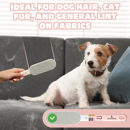 4-in-1 Pet Hair and Lint Remover Brush – Reusable Fabric and Clothing Cleaner for Pet Hair, Lint and Fur – Handheld Multi-Surface Tool for Clothes, Upholstery, Sofa and Travel Use (Sky Blue)