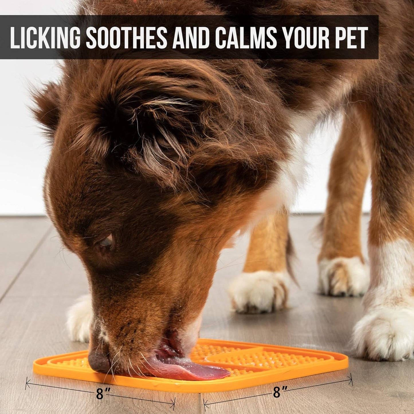 Hyper Pet IQ Treat Lick Mat for Dogs & Cats | Dog & Cat Slow Feeder & Enrichment Toy | Made in USA