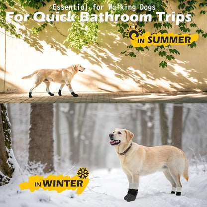 EXPAWLORER Anti Slip Dog Socks to Prevent Licking Paws, Dog Shoes for Hot Pavement Walk, Dog Booties for Hardwood Floors, Dog Boots & Paw Protectors with Grippers for Small Medium Large Senior Dogs M