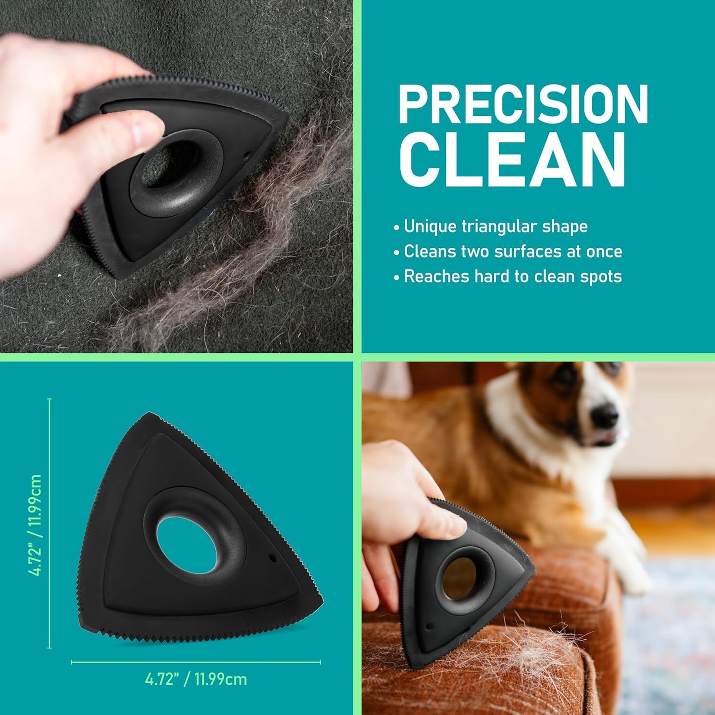 Maxpower Planet Pet Hair Removal Tool, Dog Hair Remover, for Car Carpet, Furniture, Easy Use Car Detailing Fur Remover Tool, Pet Hair Remover for Pet Fur