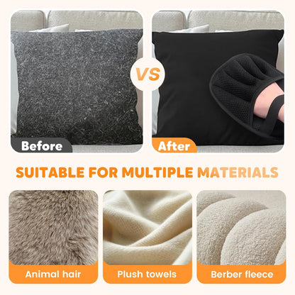 Pet Hair Remover Gloves, Electrostatic Removal Gloves for Pet Hair, Cat & Dog Hair Removal Tool for Furniture Couch