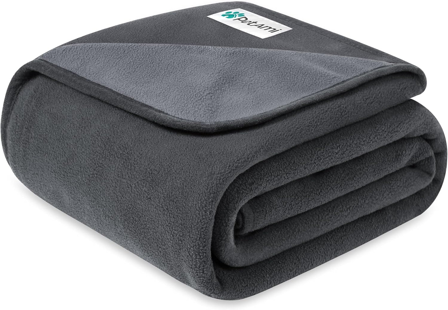 PetAmi Waterproof Dog Blanket for Medium Large Pets Dogs Cats, Pet Couch Cover Protector for Furniture, Reversible Washable Soft Fleece Cat Blanket for Bed Couch Sofa, 40x60 (Taupe/Beige)