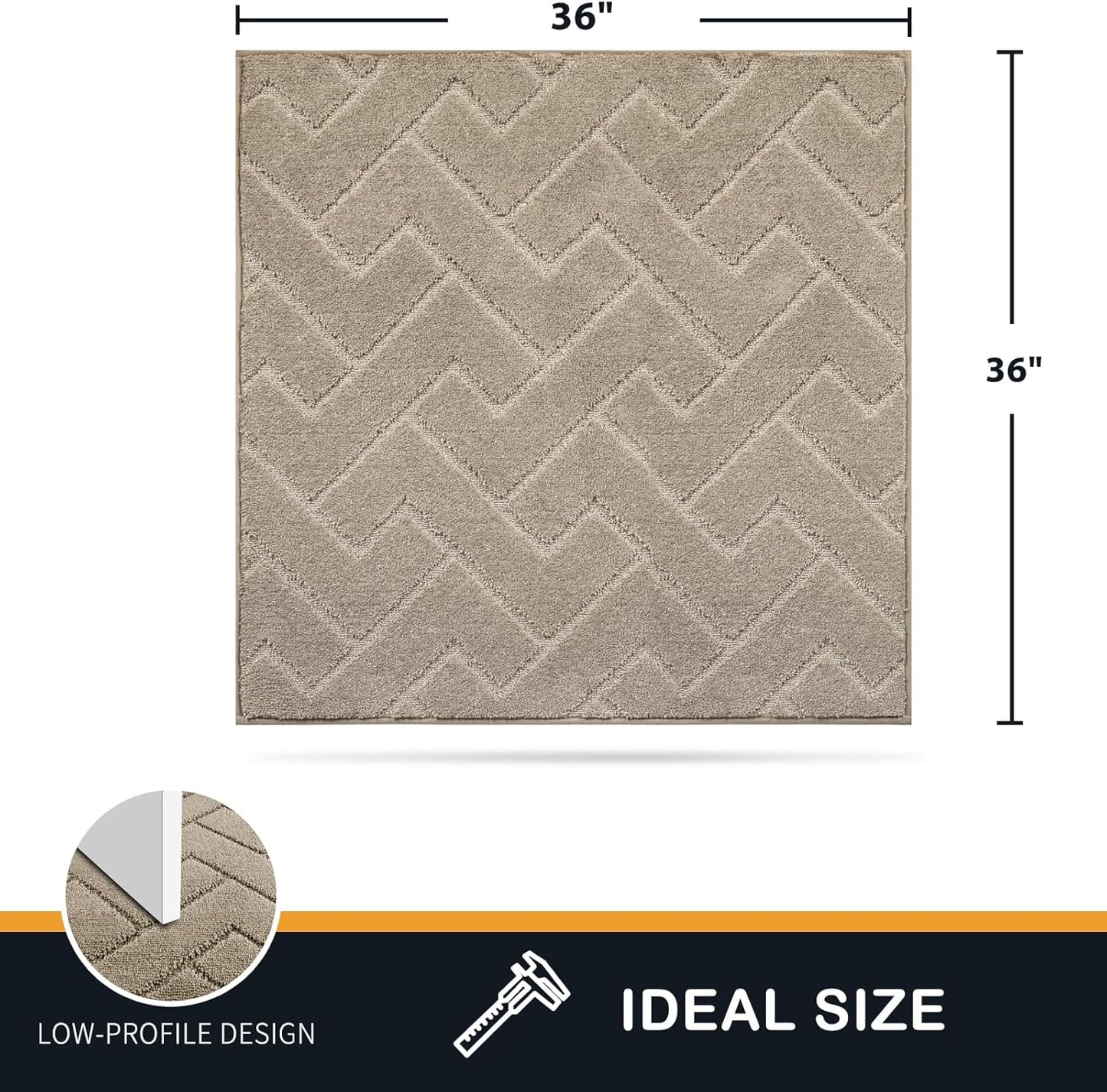 PURRUGS Dirt Trapping Door Mat 20" x 31.5", Non-Slip Machine Washable Entry Rug, Dog Doormat, Indoor Front Door Mat, Super Absorbent Entryway Rug for Muddy Shoes & Paws, Taupe