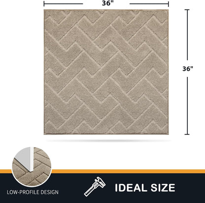 PURRUGS Dirt Trapping Door Mat 20" x 31.5", Non-Slip Machine Washable Entry Rug, Dog Doormat, Indoor Front Door Mat, Super Absorbent Entryway Rug for Muddy Shoes & Paws, Taupe