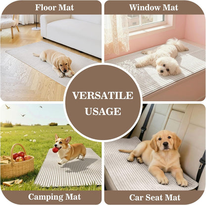 MYSKY HOME 100% Waterproof Couch Cover for Sofa, Couch Covers for Dogs, Non Slip Back Pet Sectional Sofa Covers for 3 Cushion Couch, Sofa Covers Washable, Dog Bed Cover, Dark Grey, 35"x70.9"