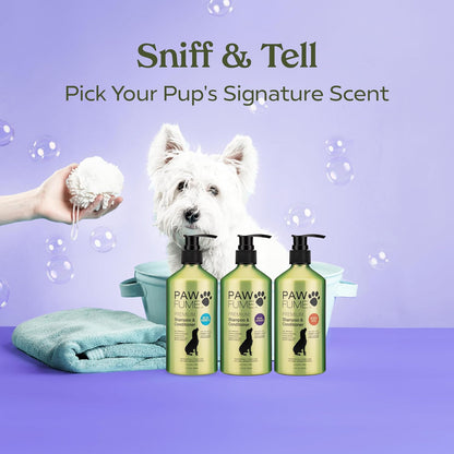 PAWFUME Deshedding Dog Shampoo and Conditioner, Show Dog, 1-Pack – Nourish & Detangle for Silky Soft Coat – Probiotic, Deep-Cleaning, pH-Balanced Formula – Salon-Quality Shampoo for Dogs