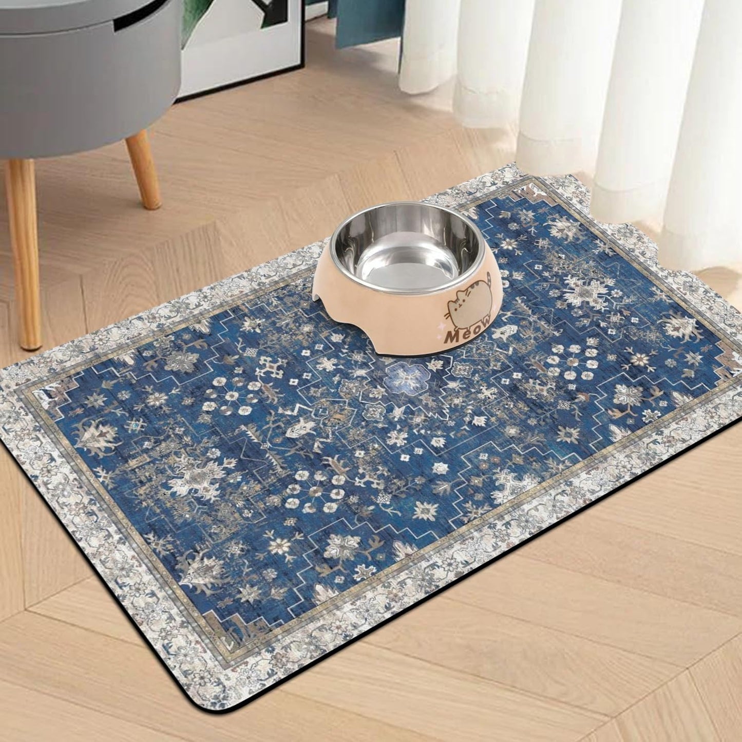 Pet Food Mats for Floor, Absorbent Dog Mat for Food and Water Dispenser Mat, Dog Food Mat Quick Dry Cat Food Mat Pet Supplies
