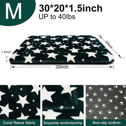 Dog Bed Mat – Soft & Comfortable Dog Kennel Pad for Crate – Durable Crate Bed & Mat for Dogs & Cats – Ideal for Crate, Kennel, and Home Use