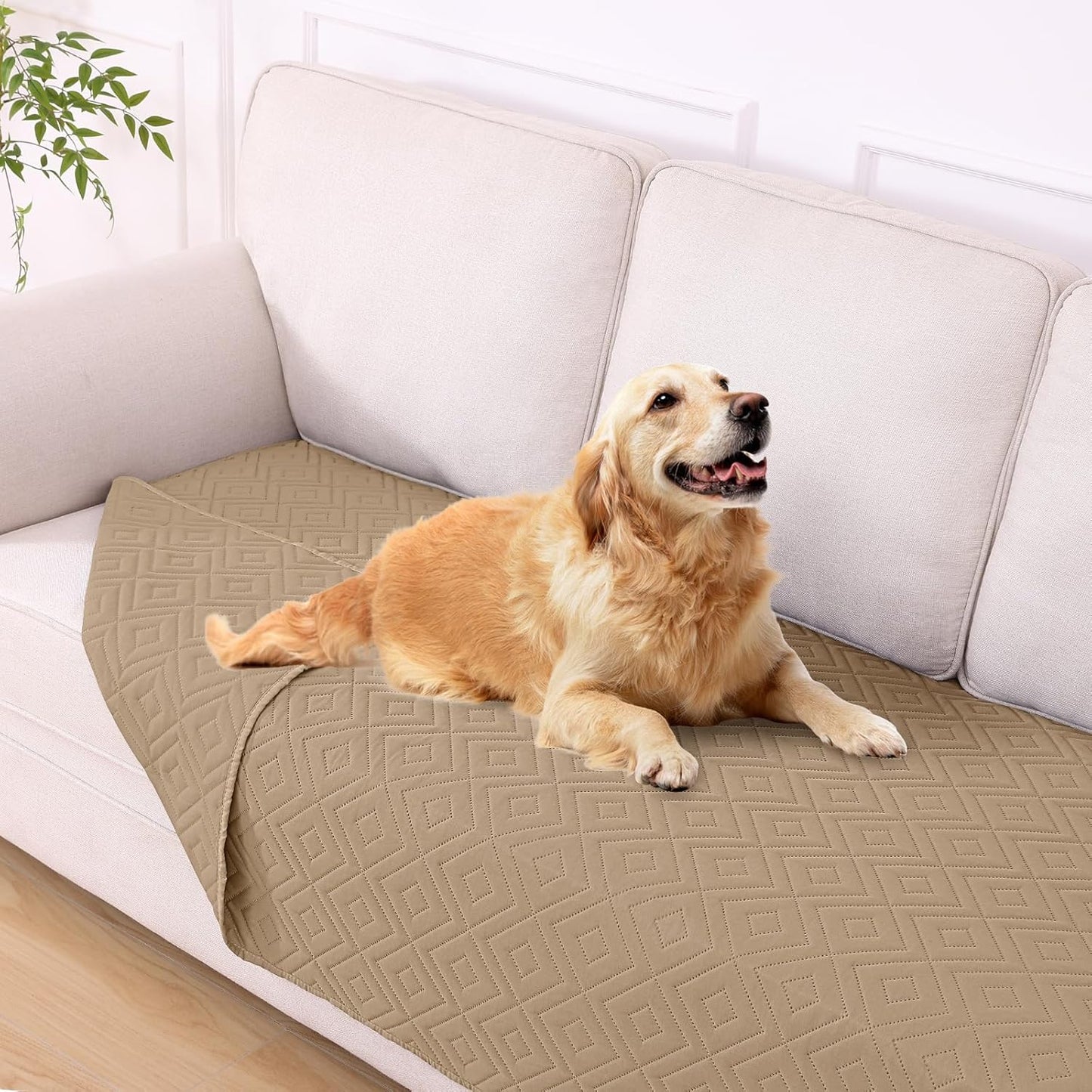 hyha Waterproof Dog Blanket, Soft Pet Bed Blankets, Waterproof Sofa Couch Cover for Dogs Washable, Reversible Pet Couch Covers for Sofa Furniture (30x70 Inch, Grey/Dark Grey)