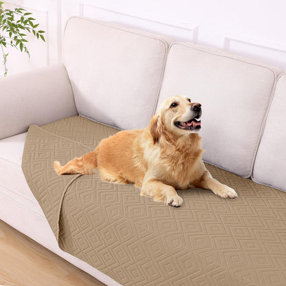 hyha Waterproof Dog Blanket, Soft Pet Bed Blankets, Waterproof Sofa Couch Cover for Dogs Washable, Reversible Pet Couch Covers for Sofa Furniture (30x70 Inch, Grey/Dark Grey)