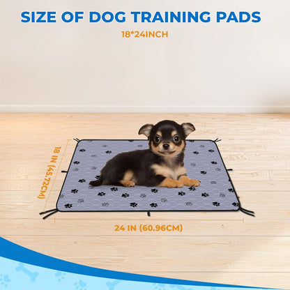 Fostanfly Washable Pee Pads for Dogs, 2 Pack Large 36"x41" Ultra-Absorbent and Leak-Proof Non-Slip Reusable Potty Training Pads for Dogs, Cats, Puppy, Potty Training of Add 8 Lanyards