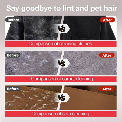 Pet Hair Removal Glove - Red Magic Brush Electrostatic Mitt for Dogs & Cats, Reusable Grooming Gloves - Dog Hair Remover Tool with 5-Finger Design