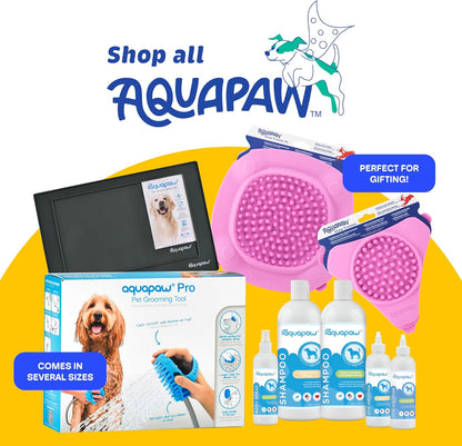 Aquapaw Lick Mat for Dogs 2-Pack, Suction Cup Dog Slow Feeder Pad & Licking Mat for Peanut Butter Treats – Calming Dog Bathing Aid, Stress Relief & Mental Stimulation for All Breeds - Pink