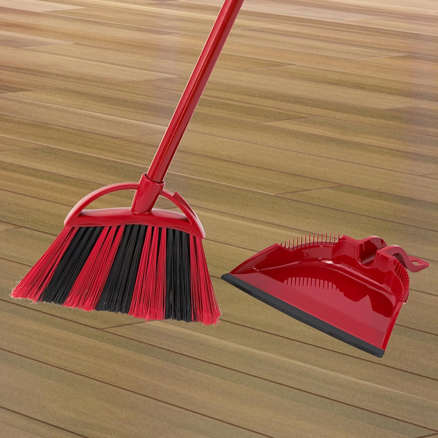 O-Cedar Pet Pro Broom with Step-On Dustpan | Remove 99% with One Sweep | Removes 3 Times More Pet Hair | Quiet Cleaning Tool for Cat and Dog Owners