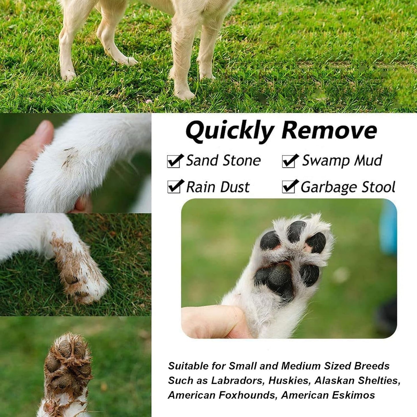 Automatic Dog Paw Cleaner, Rechargeable Electric Muddy Paw Washer, Portable Pet Paw Cleaner Cup with Soft Silicone Brush, Dog Foot Cleaning Machine for Small to Medium Dogs Grooming