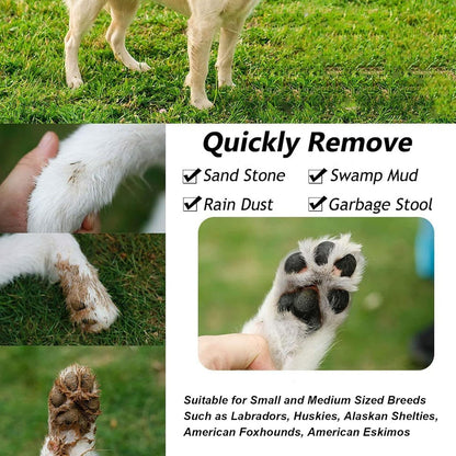 Dpofirs Pet Washer, Automatic USB Rechargeable Soft Brushes Portable Dog Foot Cleaner for Small Medium Dogs