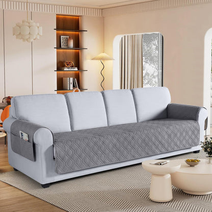 VANSOFY Couch Cover, Waterproof Sofa Covers Washable Slipcover Furniture Protector Couch Seat Covers Non-Slip Couch Cover for Dogs, Pets(Sofa, Dark Gray)