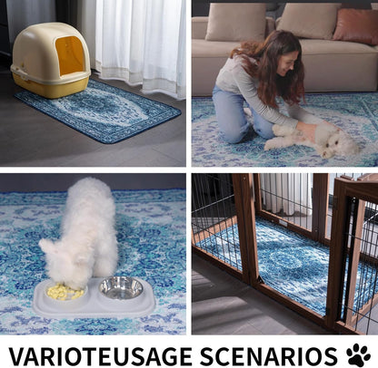Washable Pee Pads for Dogs, Reusable Puppy Potty Training Pads, Ultra-Absorbent Thick Waterproof Leak-Proof Non-Slip Pads & Mat for Crate, Playpen, Floor, Whelping & Housebreaking , 2 Pack 18"x24"