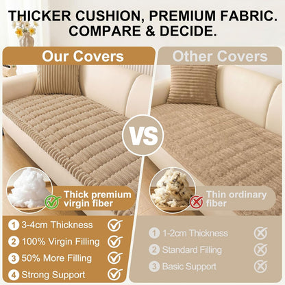 Smiry Couch Cover for Dogs, Non Slip Washable Sofa Protector for Pets, Soft Furniture Cover for Leather & Fabric Couches, Cozy Protect Against Fur, Dirt & Everyday Messes (Dark Grey, 27.6" x 59")