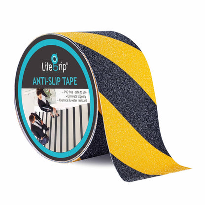 LifeGrip Anti Slip Transparent Anti Slip Tape, 4 inch by 30 feet, Non-Slip Traction Grip Tape to Tubs, Boats, Stairs, Clear, Soft, Comfortable for Bare feet (4" X 30')