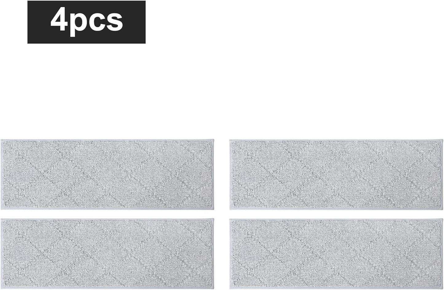 COSY HOMEER Edging Stair Treads Non-Slip Carpet Mat 28inX9in Indoor Stair Runners for Wooden Steps, Edging Stair Rugs for Kids and Dogs, 100% Polyester TPE Backing (7pc, Beige)