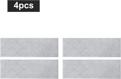 COSY HOMEER Edging Stair Treads Non-Slip Carpet Mat 28inX9in Indoor Stair Runners for Wooden Steps, Edging Stair Rugs for Kids and Dogs, 100% Polyester TPE Backing (7pc, Beige)