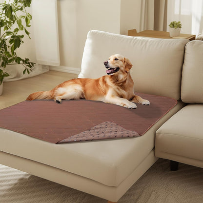 Luciphia 100% Waterproof Couch Cover Blanket for Dogs Anti-Slip Pet Couch Protector Sofa Mat Puppy Cat with Non-Slip Bottom, Grey, 30x70 Inch