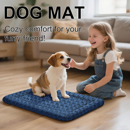 Dog Bed Mat – Soft & Comfortable Dog Kennel Pad for Crate – Durable Crate Bed & Mat for Dogs & Cats – Ideal for Crate, Kennel, and Home Use