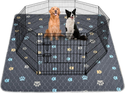 Aitmexcn Washable Puppy Dog Pee Pad, 2PCS 100% Waterproof Whelping Training Mat for Puppy/Senior Dog, Fast Drying Reusable Puppy Pads for Indoor, Outdoor and Car Travel- 24'' x 36''