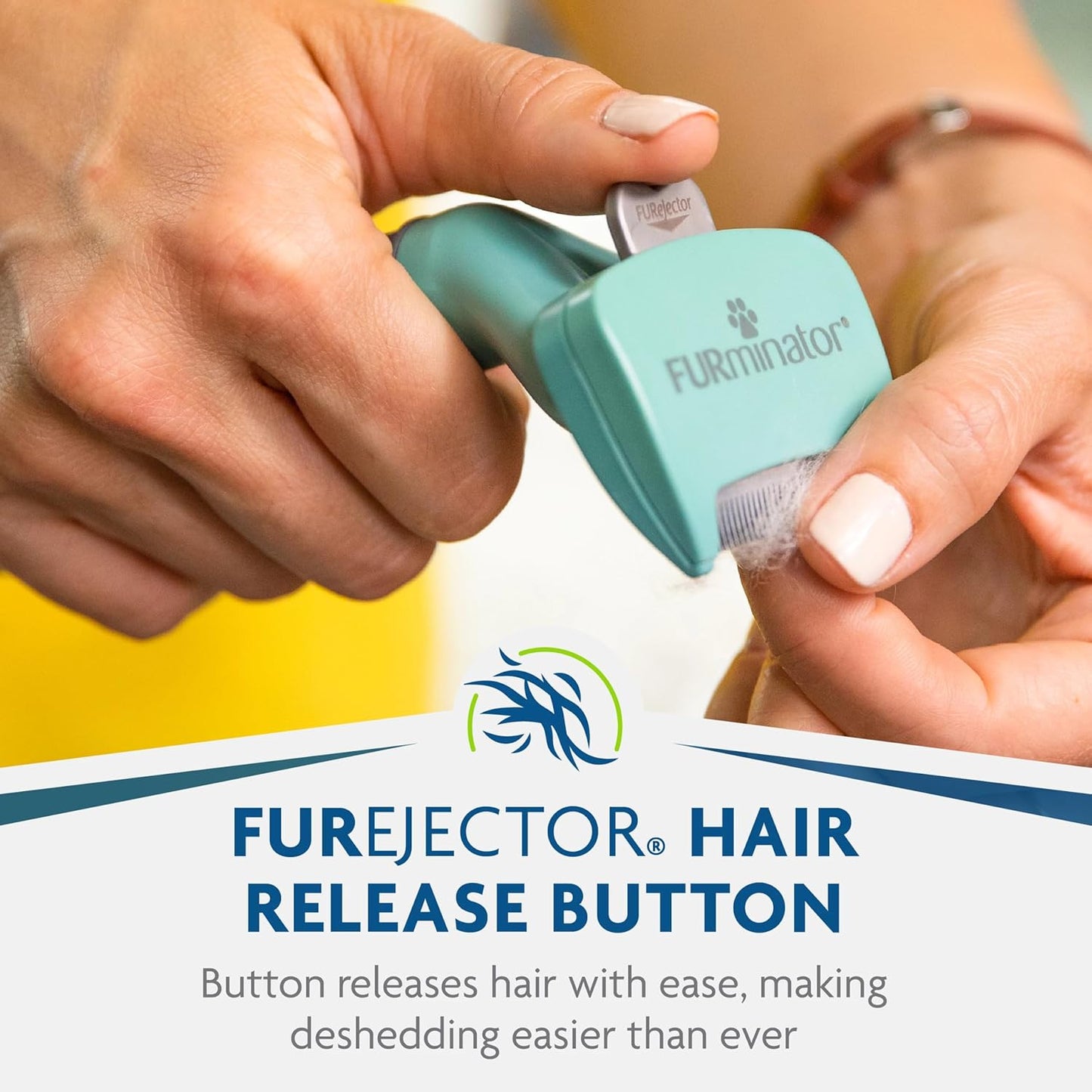 FURminator® deShedding Tool For Medium/Large Cats, Long Hair, Removes Loose Hair From Shedding