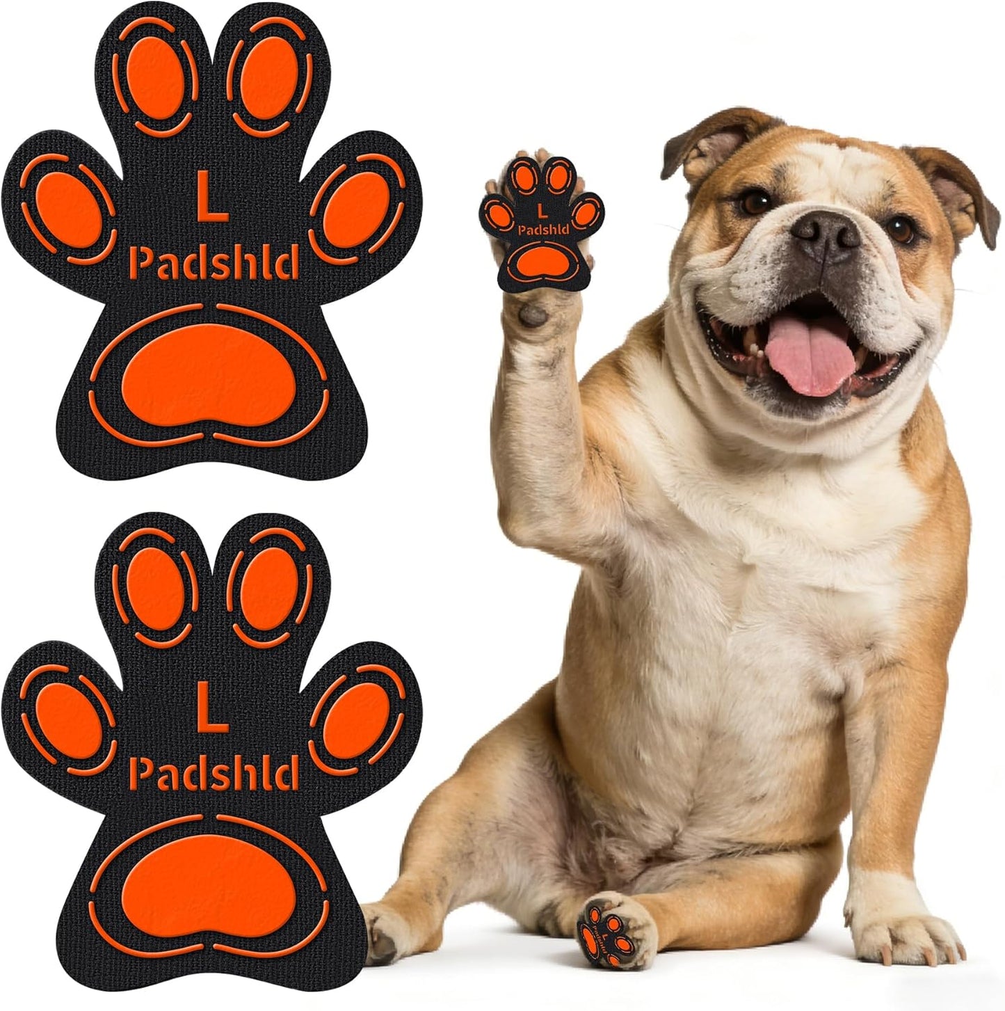 Anti Slip Dog Paw Pads for Senior Dogs - Paw Grips for Hardwood Floors, Enhanced Balance Traction Pads, Breathable Pet Paw Stickers Protectors for Dogs 7 Sets (28 Pcs) XXXL