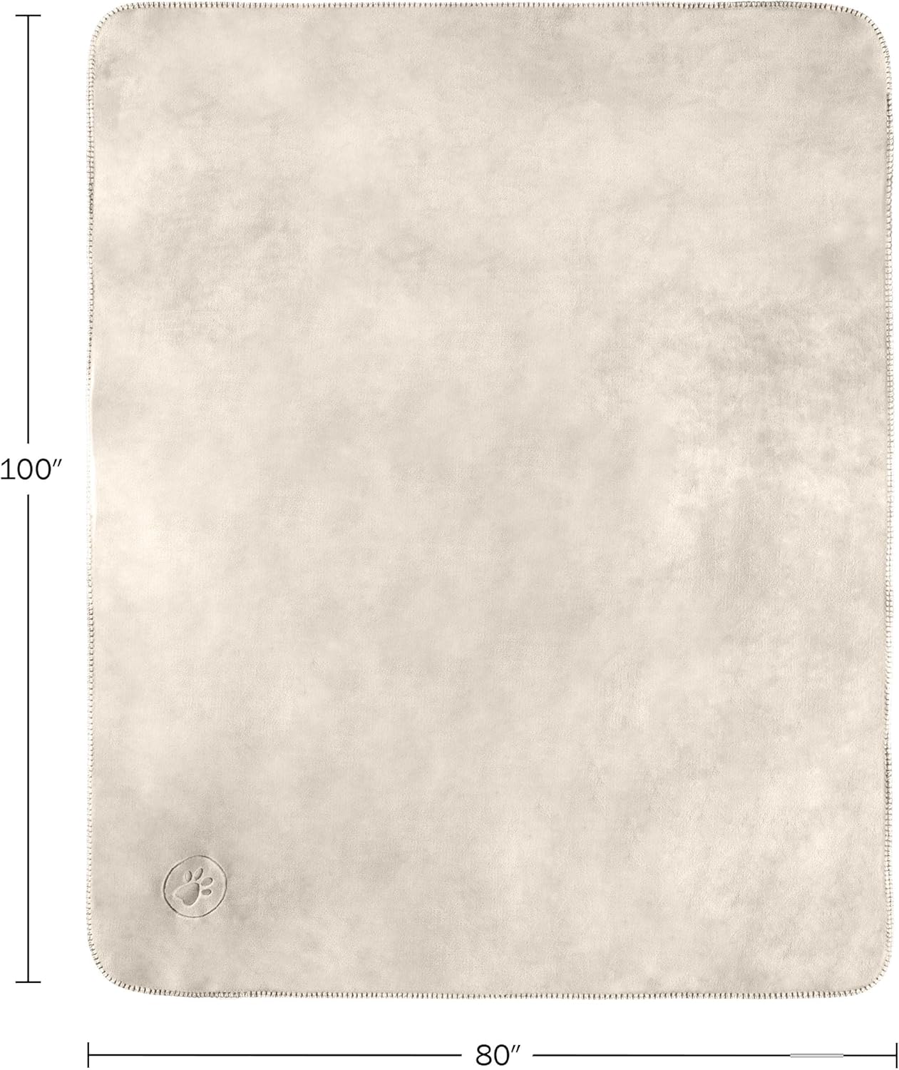 Waterproof Pet Blanket - 50x60-Inch Reversible Sherpa Fleece Throw Protects Couches, Cars, and Beds from Spills, Stains, and Fur by PETMAKER (Gray)
