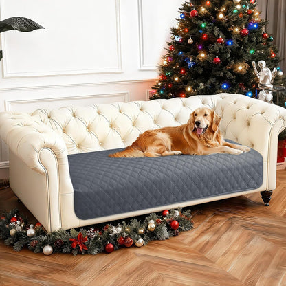 Waterproof Dog Blanket, Non-Slip Soft Pet Bed Cover, Couch Cover for Dogs Washable, Protects Sofa, Furniture, Crate, Car, Tear Resistant Leakproof Pet Blanket (30x70 Inch, Dark Grey)