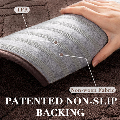 Tindbea Dog Mat for Mud Paws,Absorbs Moisture Dirt Non-Slip Washable Mud Mat for Dogs,Soft Rubber Backing Front Inside Pet Rug for Entryway, Dog Paws, Patio(20"x48",Charcoal)