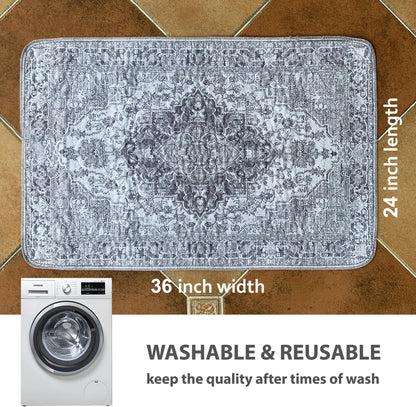 nunubaby Washable Pee Pads for Dogs, Stylish, Non-Slip and Leak-Proof Pee Pads. Reusable Potty Pads for Dogs for Crates and Floors.(Beige/Multi, 24" x48" )
