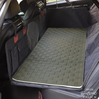 Manificent Non-Slip Pet Bed Mat for Back Seat Extender, Hair Resistant Dog Blanket for Hard Bottom Dog Car Seat Cover, Anti Slip Pet Linner Backseat Cover Deep Gray