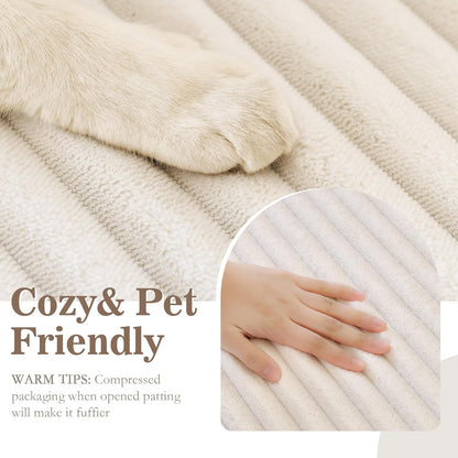 MYSKY HOME 100% Waterproof Couch Cover for Sofa, Couch Covers for Dogs, Non Slip Back Pet Sectional Sofa Covers for 3 Cushion Couch, Sofa Covers Washable, Dog Bed Cover, Dark Grey, 35"x70.9"