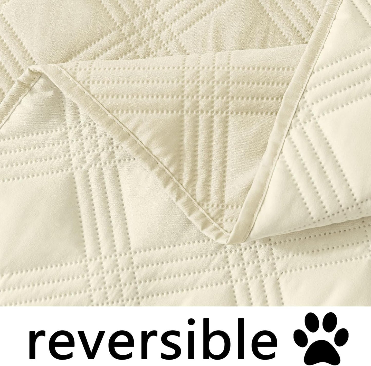 hyha Waterproof Dog Bed Blanket, Soft Pet Blankets, Waterproof Couch Cover for Dogs, Reversible Sofa Covers Washable for Furniture (30x70 Inch, Grey/Dark Grey)