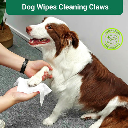 32 PCS Unscented Extra Thick Pet Bathing Wipes for Dogs & Cats, Dog Wipes Washing Gloves, Cleaning & Deodorizing Grooming Gloves for Daily Care and Traveling with EDI Water, Glycerin, Aloe Extract
