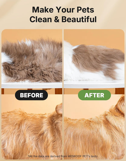 4-in-1 Cat Brush for Shedding, Undercoat Dog Grooming Rake for Deshedding Dematting, Hair Removal Comb Brush for Long & Short Haired Indoor Pets