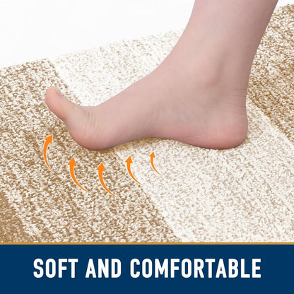 Smiry Dog Door Mat for Muddy Paws, Absorbs Moisture and Dirt, Low-Profile Entryway Mat with Non-Slip Backing, Entry Indoor Outdoor Doormat for Inside Floor (30x20 Inches, Grey, Striped)